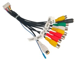 Разъем для магнитолы универсальный 20 pin - 8 RCA-микрофон AWM 131-04