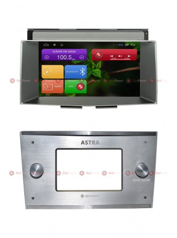 Штатна магнітола RedPower 31219B Opel Astra H 2004-2009 Android 7.1.1 (цвет серый)