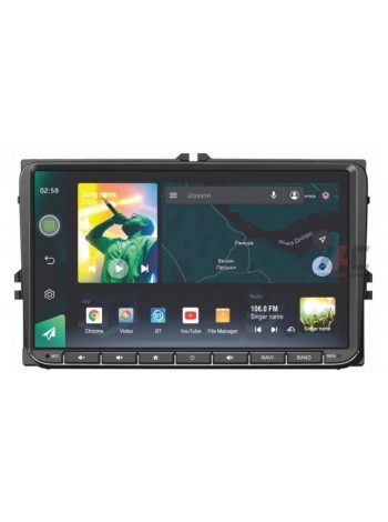 Штатна магнітола Sigma X9464 4+64 Gb Volkswagen Universal 9' CarPlay