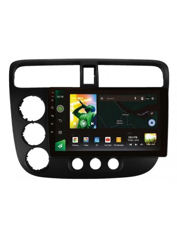 Штатна магнітола Sigma X9464 4+64 Gb Honda Civic 7 2000-2006 9" CarPlay