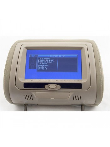 Підголівник з монітором та DVD-програвачем KLYDE Ultra 745 HD Beige (беж)