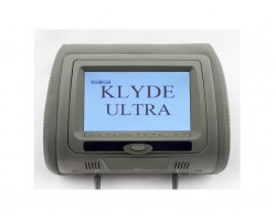 Підголівник з монітором та DVD-програвачем KLYDE Ultra 745 HD Gray (сірий)
