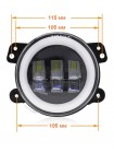 Фара світлодіодна Cyclone FOG-04 45W+DRL 4" 5000K