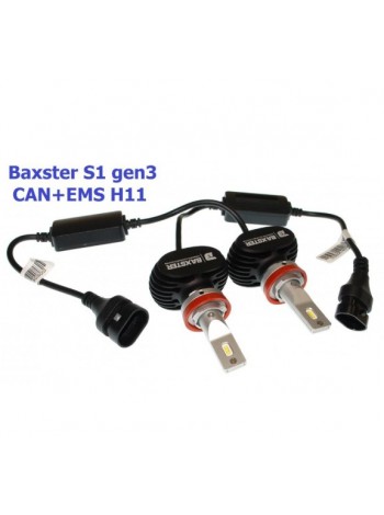 LED автолампи Baxster S1 gen3 H11 5000K CAN+EMS (2 шт)