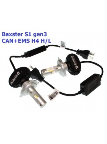 LED автолампы Baxster S1 gen3 H4 H/L 5000K CAN+EMS (2 шт)