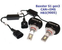 LED автолампи Baxster S1 gen3 HB3 (9005) 5000K CAN+EMS (2 шт)