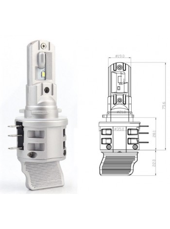 LED автолампи Baxster SE Plus H15 6000K (2шт)