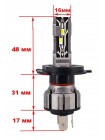 LED автолампа Cyclone LED H4 H/L 6000K TYPE 32