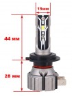 LED автолампа Cyclone LED H7 6000K TYPE 32