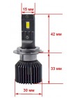 LED автолампа Cyclone LED H7 6000K TYPE 45