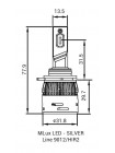 LED автолампи MLux Silver Line 9012/HIR2 28 Вт 4300К