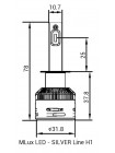 LED автолампи MLux Silver Line H1 28 Вт 4300К