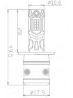 LED автолампа Nextone LED L7 H3 6000K