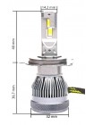 LED автолампи Prime-X SM Pro H4 H/L 5000К (2 шт)