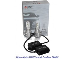 LED автолампи Qline Alpha H15W small CanBus 6000K