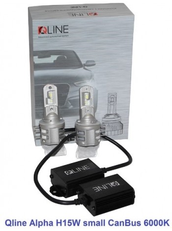 LED автолампи Qline Alpha H15W small CanBus 6000K