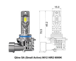LED автолампи Qline SA (Small Active) 9012 HIR2 6000K