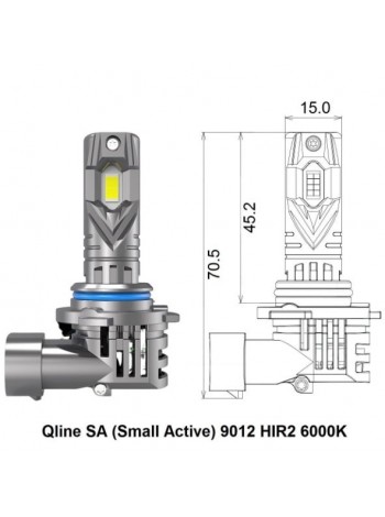 LED автолампи Qline SA (Small Active) 9012 HIR2 6000K
