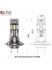 LED автолампы Qline SA (Small Active) H7 6000K