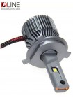 LED автолампи Qline Ultra +200% 55W H4 H/L 6000K