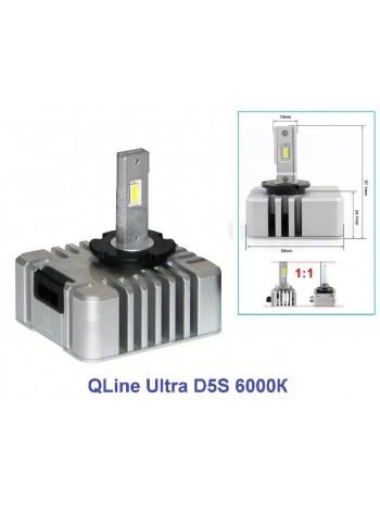 LED автолампы Qline Ultra D5S 6000K