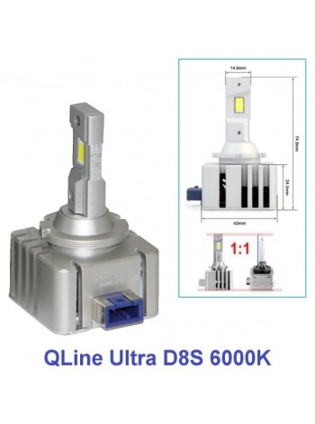 LED автолампи Qline Ultra D8S 6000K