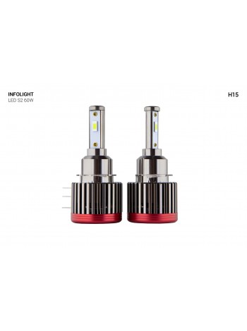 LED автолампы Infolight S2 H15 60W