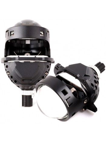 Автомобільні LED світлодіодні лінзи AMS ORIGINAL A8 5500K 3.0 Blue F/R