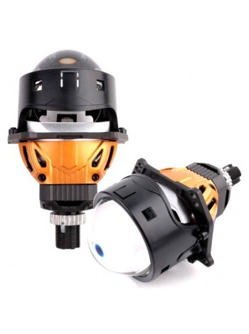 Автомобильные LED светодиодные линзы AMS ORIGINAL A9 5500K 3.0 F/R