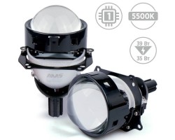 Автомобильные LED светодиодные линзы AMS Original A2 3" F/R