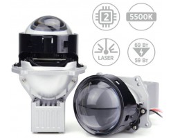 Автомобільні LED світлодіодні лінзи AMS ULTIMATE U7 LASER 3" F