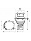 Автомобільні LED світлодіодні лінзи AMS ULTIMATE U8 3.0" F