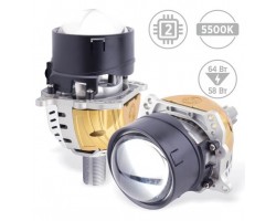 Автомобільні LED світлодіодні лінзи AMS Bi-LED ULTRA U1 2.5'' F/R