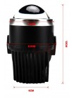 Автомобильные LED светодиодные линзы Cyclone LED FOG 2.5" 4300K