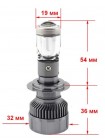 Автомобильные LED светодиодные линзы Cyclone LED G10 H7 30W