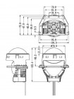 Автомобільні світлодіодні лінзи Decker SPL-90 3" 6000K 45W