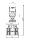 Автомобільні LED світлодіодні лінзи Decker LED GL-01 6K 9005