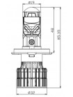 Автомобільні LED світлодіодні лінзи Decker LED GL-01 6K H4 H/L