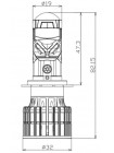 Автомобільні LED світлодіодні лінзи Decker LED GL-01 6K H7