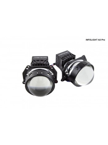 Автомобільні LED світлодіодні лінзи Infolight A2-Pro BI-LED