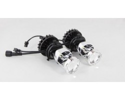 Автомобільні LED світлодіодні лінзи біксенонові Infolight mini H4 1.3"