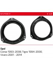 Проставки под динамики ACV 271230-01 для автомобилей Opel Corsa, Tigra, Vivaro