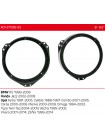 Проставки под динамики 165 мм / 6.5" ACV 271230-03 для BMW X5, Honda Jazz, Opel