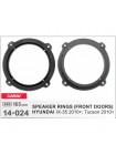 Проставки під динаміки 165 мм / 6.5" Carav для Hyundai, KIA (14-024)