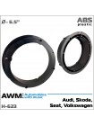 Проставки під динаміки 165 мм / 6.5" AWM H-623 для Audi, Skoda, Seat, Volkswagen