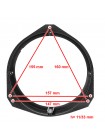 Проставки под динамики 165 мм / 6.5" CARAV 14-032 для Opel Corsa, Vivaro, Tigra