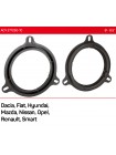 Проставки под динамики 165 мм / 6.5" ACV 271250-10 для автомобилей Dacia, Fiat, Hyundai, Mazda, Nissan, Opel, Renault, Smart