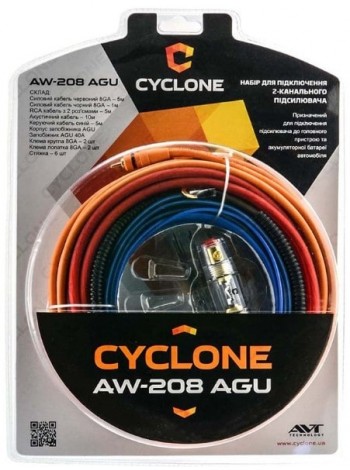 Набір для підключення підсилювача Cyclone AW-208 AGU