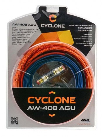 Набір для підключення підсилювача Cyclone AW-408 AGU