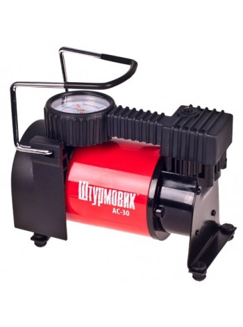 Компресор Штурмовик АС-30 100psi/12Amp/37л/прикурювач